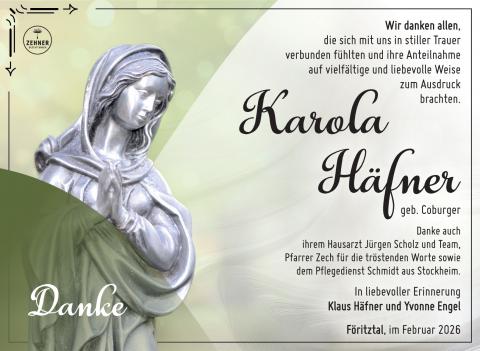 Danksagung Karola Häfner