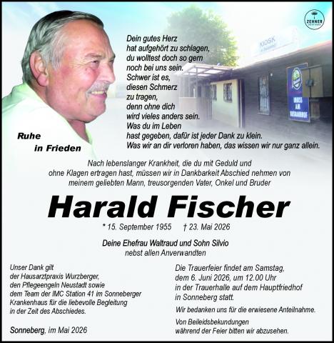 Traueranzeige_Harald Fischer