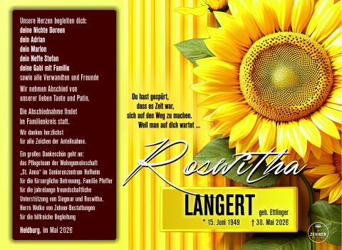 Traueranzeige_Roswitha Langert