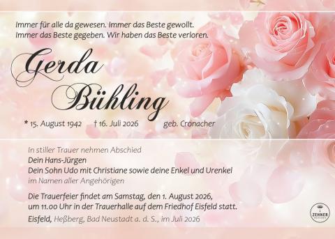 Hier ist die Traueranzeige hinterlegt.