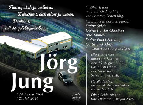 Traueranzeige Jörg Jung