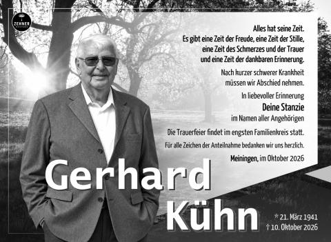 Traueranzeige Gerhard Kühn