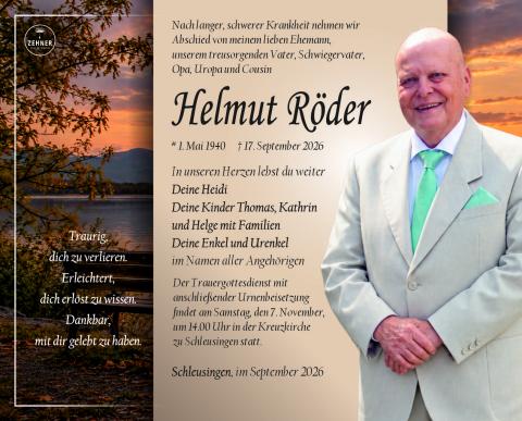 Traueranzeige Helmut Röder